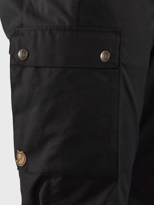 Fjallraven Stina Lang Hose Wandern Schwarz