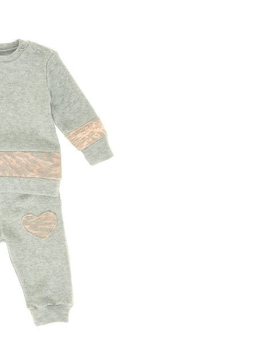 All Stars Kids Sweatpants Set Gray 2pcs