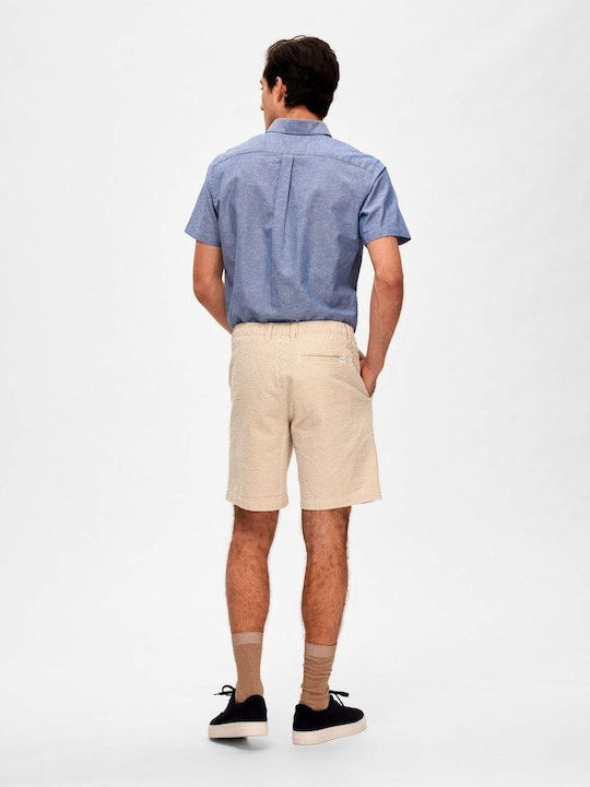 Selected Men's Shorts Ecru