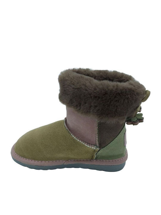 Suede Kinderstiefeletten Braun