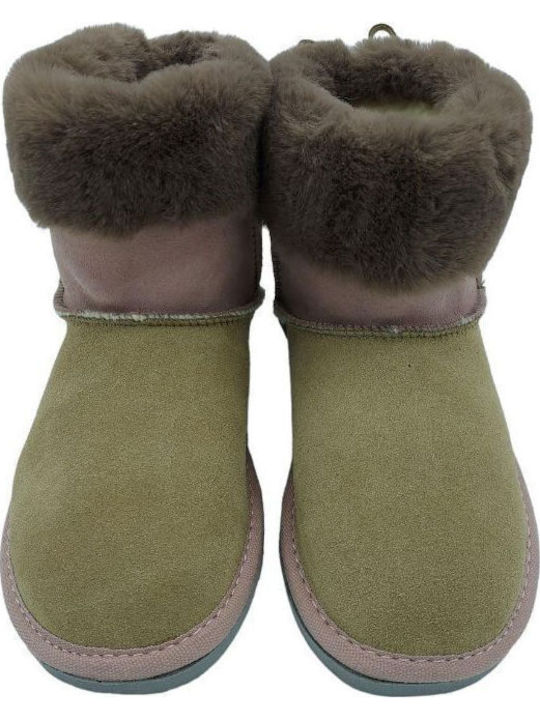 Suede Kinderstiefeletten Braun