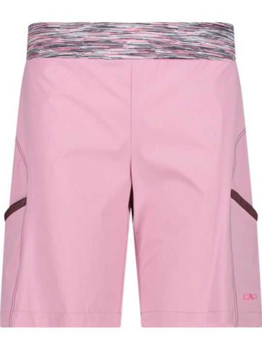 Damen Sportliche Bermuda Rosa