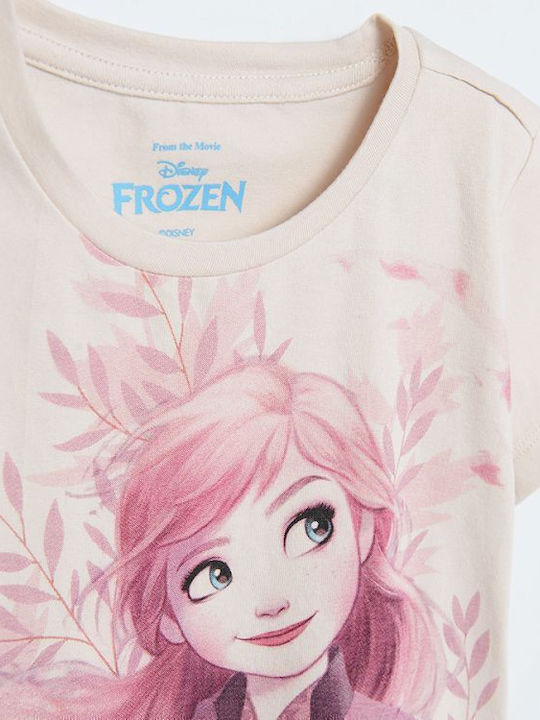 Детска тениска Бежов Frozen