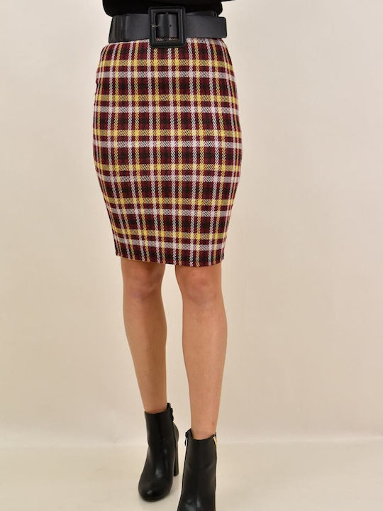 Potre Pencil Midi Skirt in Yellow color