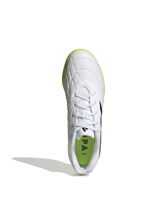 Adidas Copa Pure.3 TF Χαμηλά Ποδοσφαιρικά Παπούτσια με Σχάρα Λευκά