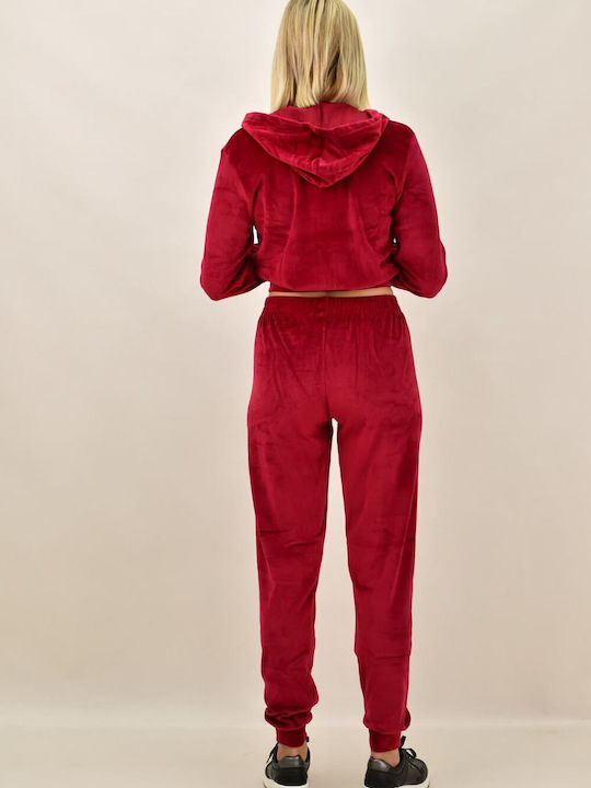Potre Set Women's Sweatpants Red Velvet