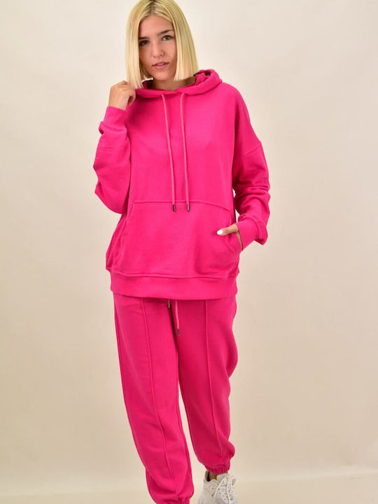 Potre Damen-Sweatpants-Set Fuchsie