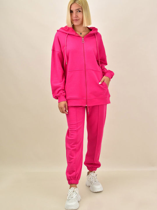 Potre Damen-Sweatpants-Set Fuchsie