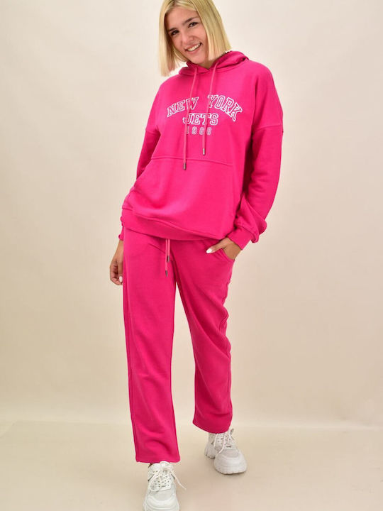 Potre Damen-Sweatpants-Set Fuchsie