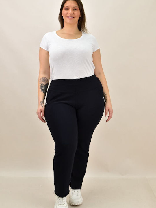 Pantaloni de Trening cu elastic Fleece Albastru