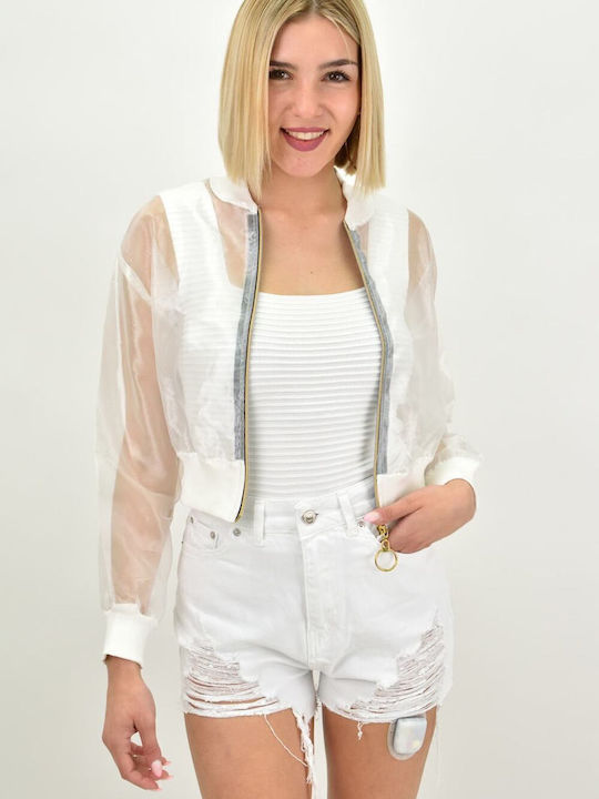 Damen Jacke in Weiß Farbe