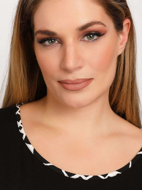 Women's Blouse with 3/4 Sleeve Black