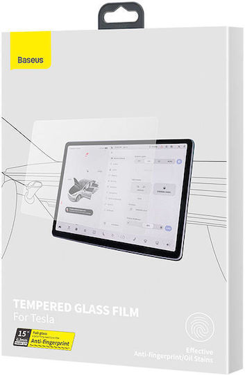 Baseus Protector Ecran Sistem Audio Auto Sticlă temperată cristal 0.3mm pentru Tesla model 3/Y 15''