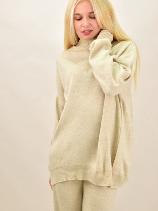 Damen Beige Set mit Hose