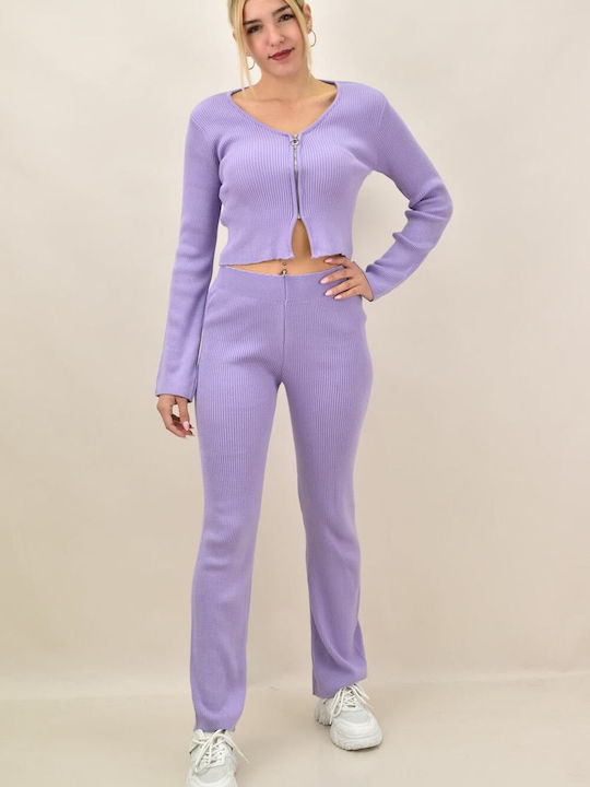 Potre Women's Purple Set with Trousers