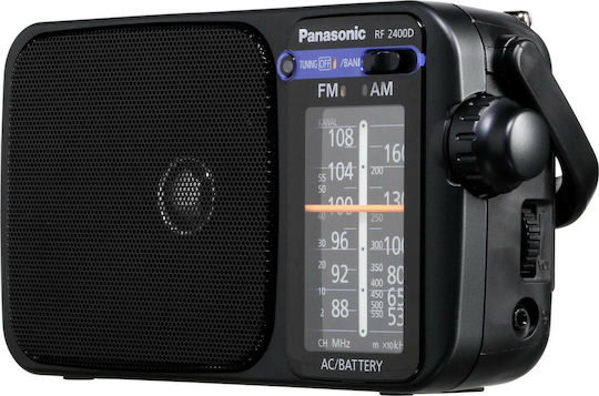 Panasonic RF-2400DEG-K Φορητό Ραδιόφωνο Ρεύματος / Μπαταρίας Μαύρο
