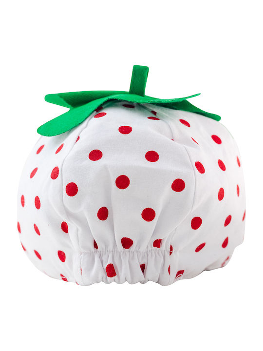 Kids' Hat Jockey Fabric White