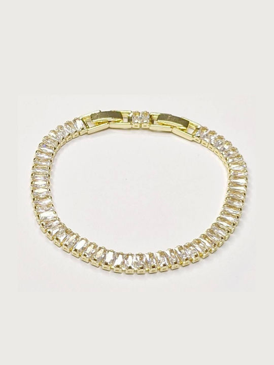 Tatu Moyo Bracelet Riviera Gold Plated with Zircon