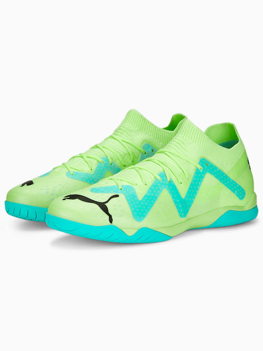 Puma Low Football Shoes IT with Molded Cleats Green