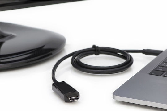 Digitus HDMI 2.0 Premium High Speed 4K 60Hz HDR Cable HDMI Male - USB-C Male 5m Black