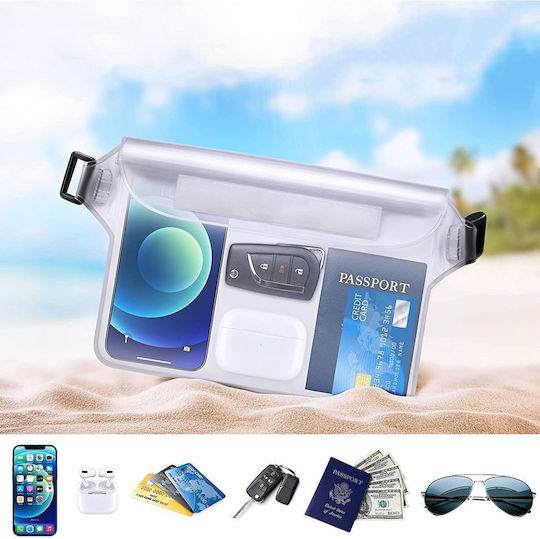 Techsuit Silicone Big Bag Accessories Waterproof Case Black KF2312950