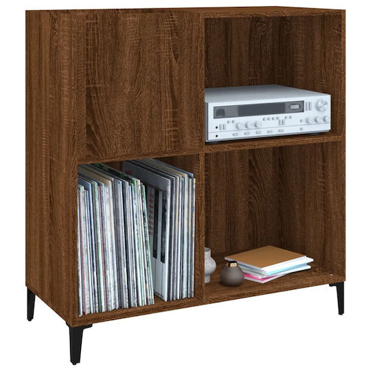 vidaXL Mobilier Hi-Fi cu 3 Rafturi Maro 38x84.5x89cm