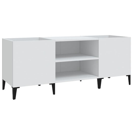 vidaXL Hi-Fi Möbel Weiß 38x121x48cm