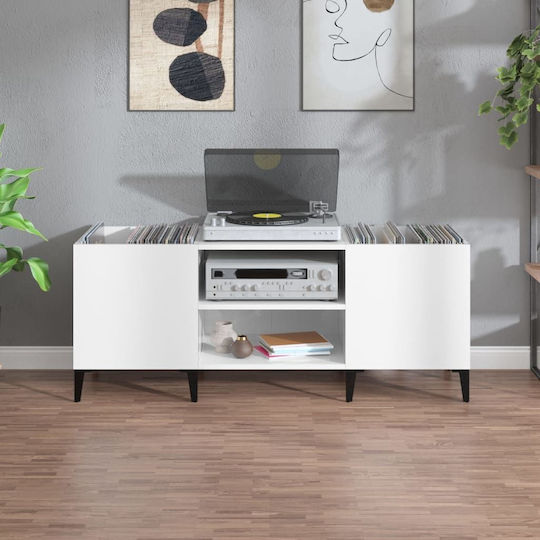 vidaXL Hi-Fi Möbel Weiß 38x121x48cm