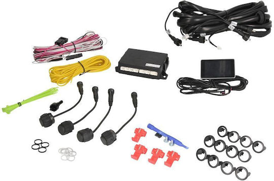 Valeo Car Parking System Beep & Park with Screen and 4 Sensors in Black Color