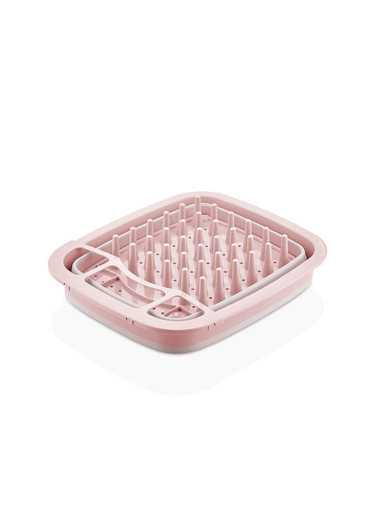 Qlux Qlux Scurgător De Chiuvetă Din Silicon Roz 64.5x48.5x38cm