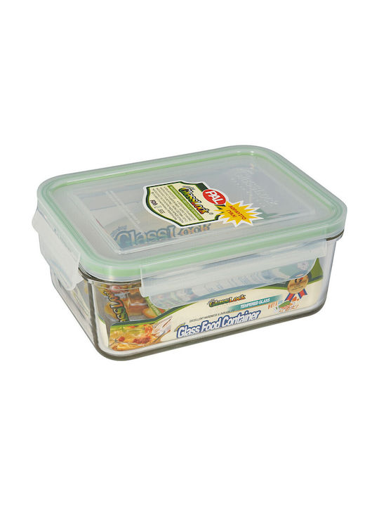 Glasslock Lunchbox Glas Grün Geeignet für die Mikrowelle 1900ml 1Stück