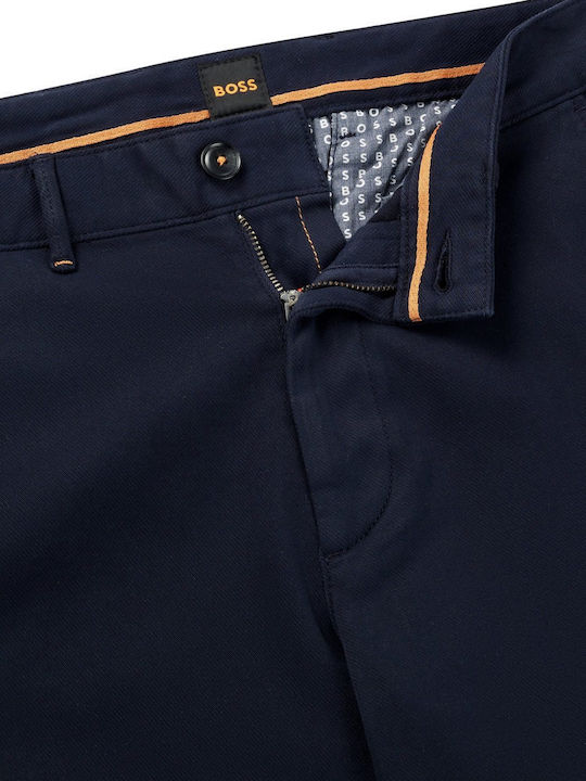 Trousers Chino Elastic in Slim Fit Navy Blue