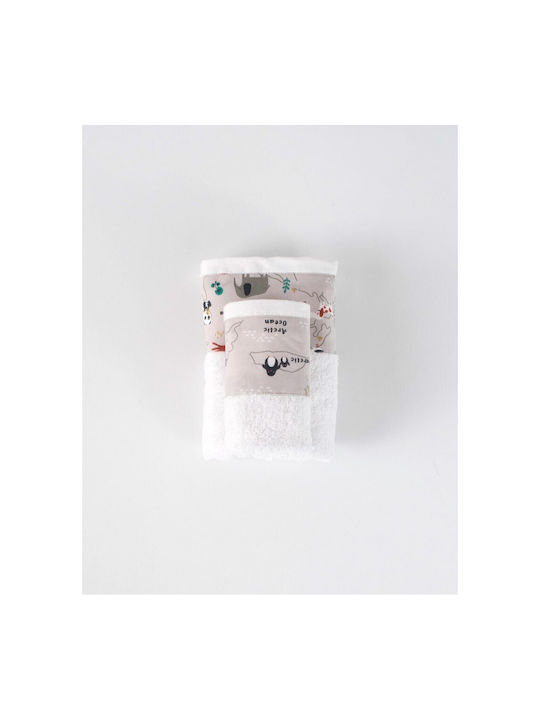 Linea Interiors Baby-Gesichts-/Handtuch Weiß Gewicht 600gr/m²