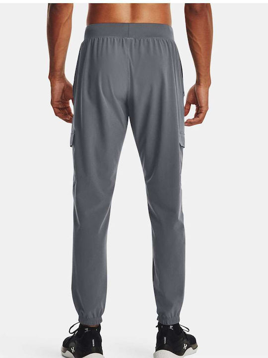 Hose Cargo Elastisch Gray