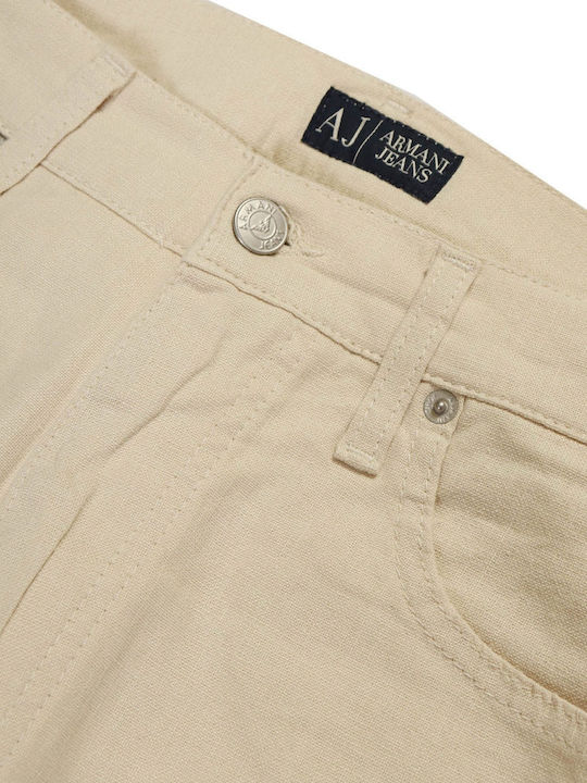 Armani Jeans Herrenhose Elastisch Beige