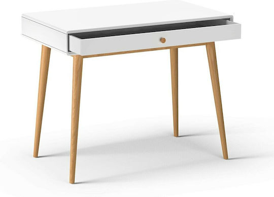 Schreibtisch Jimi Holz White / Natural 90x53x75cm