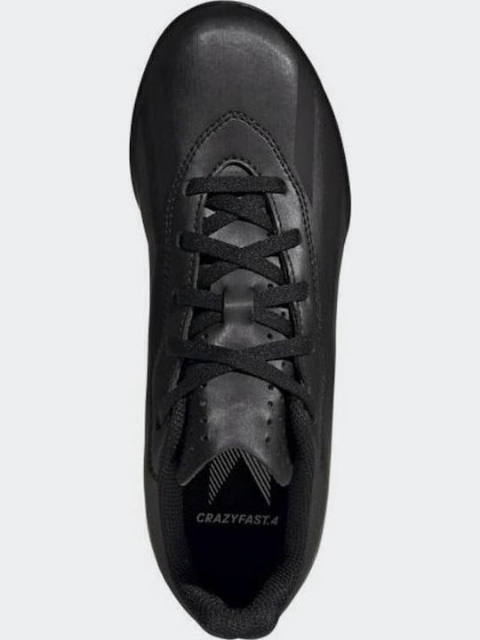 X Crazyfast.4 Kids Turf Soccer Shoes Black