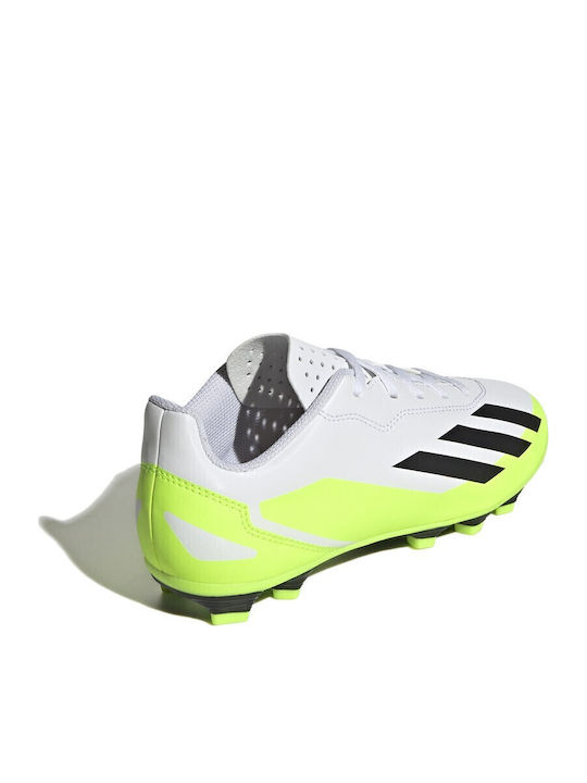 X Crazyfast.4 FxG Kids Soccer Cleats & Shoes Molded White