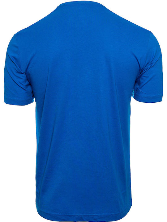 Fynch Hatton Men's Short Sleeve T-shirt Curious Blue 11211500-645