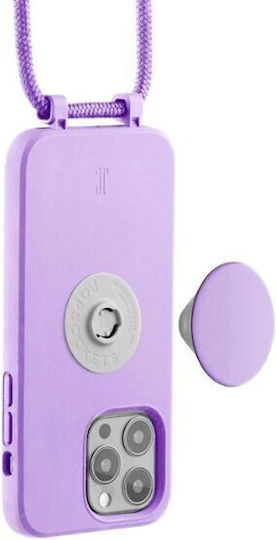 Just Elegance Back Cover Silicone Purple (iPhone 13 Pro)