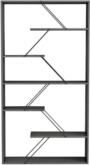Βιβλιοθήκη Γκρι 84x24x157εκ.