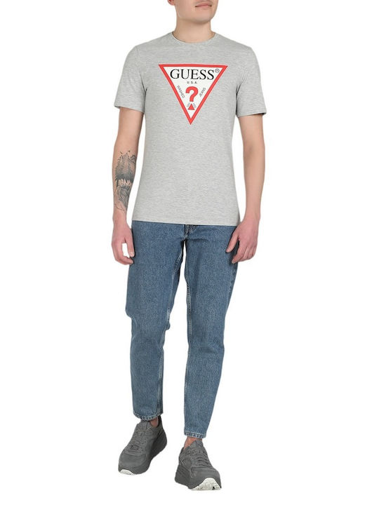 Guess Herren T-Shirt Kurzarm Gray