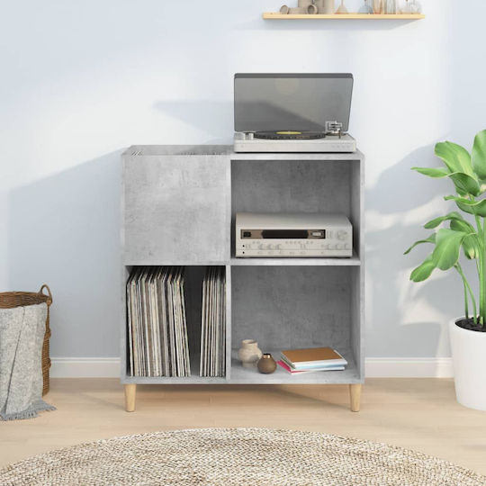 vidaXL Έπιπλο Hi-Fi με 3 Ράφια Γκρι 38x84.5x89cm