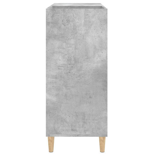 vidaXL Έπιπλο Hi-Fi με 3 Ράφια Γκρι 38x84.5x89cm