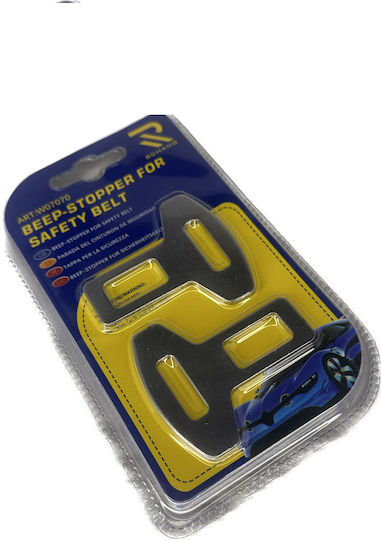 Seat Belt Buckle Alarm Stopper in Silver Color