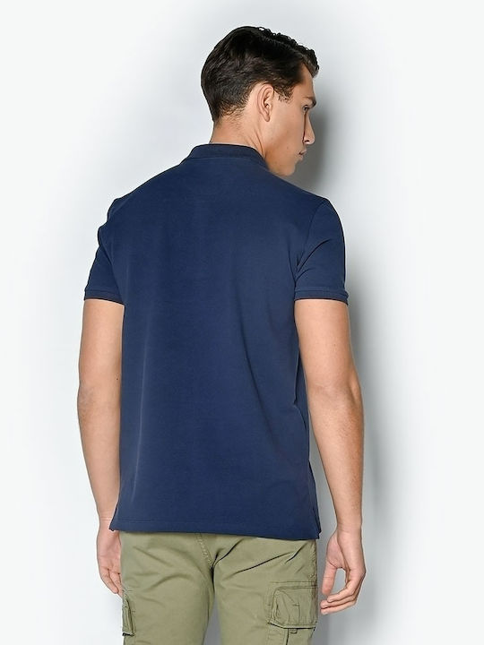 Polo Short Sleeve Blouse Navy Blue