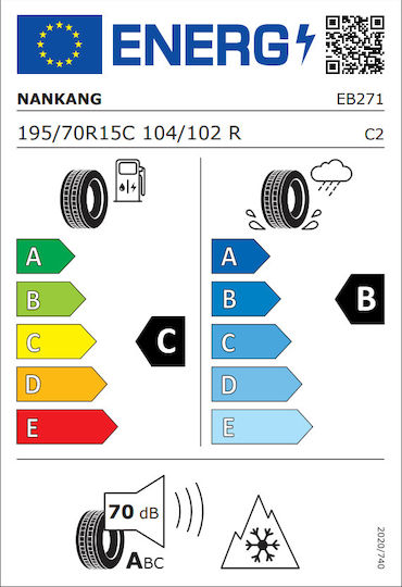 Nankang Anvelopă de Iarnă Aw-8 195/70R15 104R pentru Camion Ușor de Tip