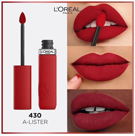 L'Oreal Paris Matte Resistance Long Lasting Liquid Lipstick Matte 430 A Lister