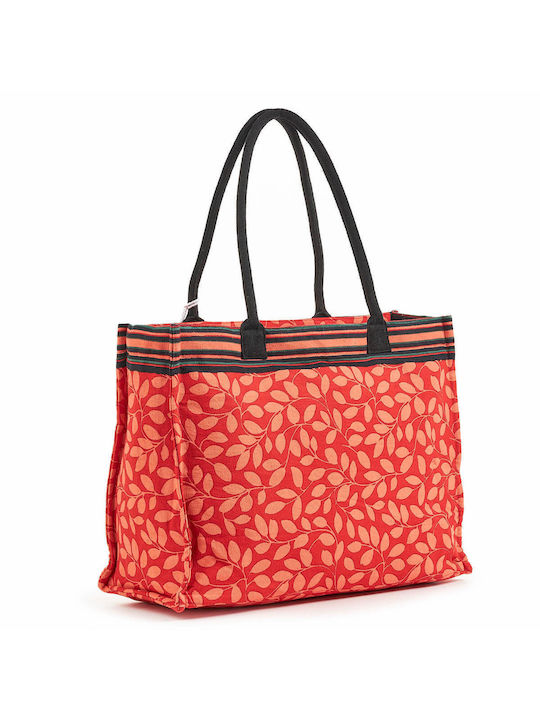 Verde Fabric Beach Bag Orange