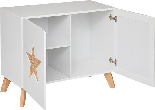 A-S Star Kabinett Boden Weiß 79.5x65x35cm